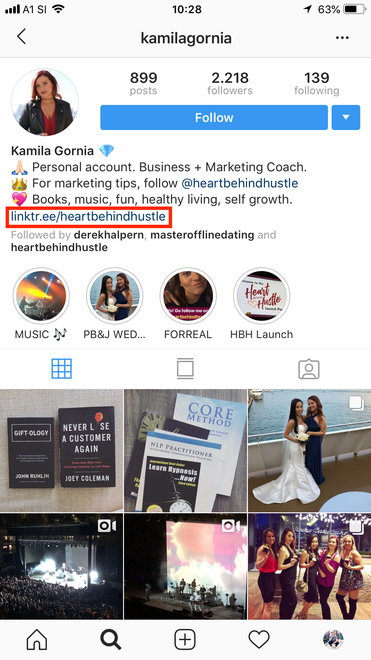 Kamila Gornia instagram profile