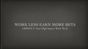 work less earn more