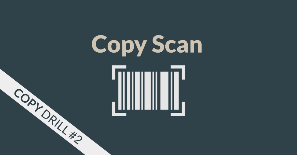 copy scan drill
