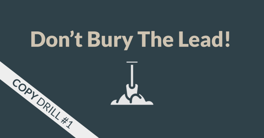dont bury the lead