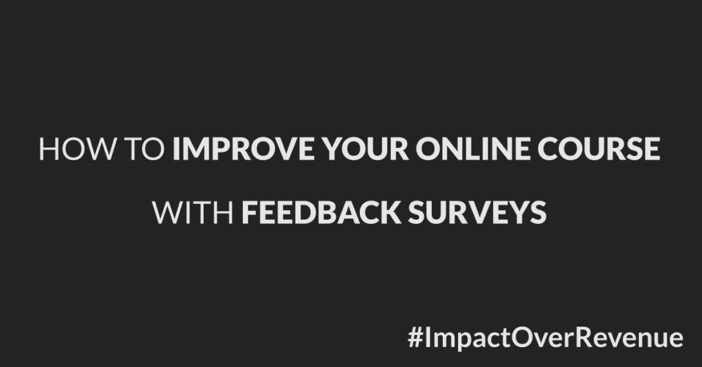 feedback survey for online courses